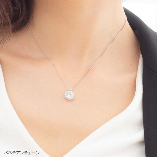 ネックレス 合計2カラット スワロフスキージルコニア 大粒