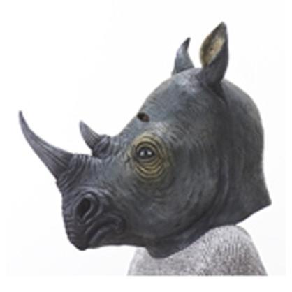 ハロウィン コスプレ マスク おもしろ パーティーグッズ かぶりもの アニマルマスク サイ リアル動物 なりきり 仮装 Cb Zakka Green 通販 Yahoo ショッピング