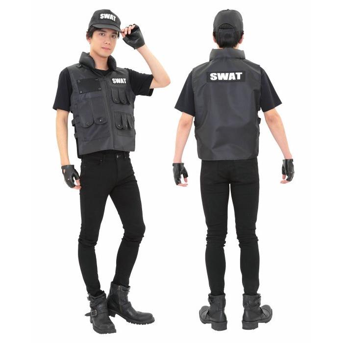 ハロウィン コスプレ メンズ ポリス 仮装 衣装 コスチューム Swat 警察 ポリス スワット 男性 かわいい 結婚式 二次会 Cla0547 Zakka Green 通販 Yahoo ショッピング