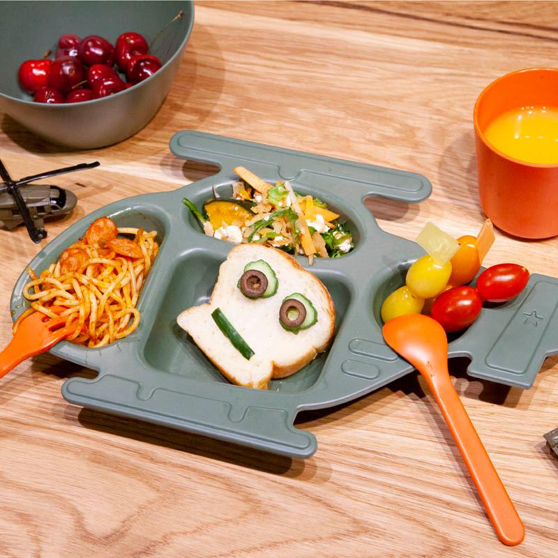 有名な Dulton ダルトン キッズ プレートセット お皿 仕切り お子様ランチプレート Mamp B 車 ヘリコプター K915 1274 かわいい バンブー Discoversvg Com