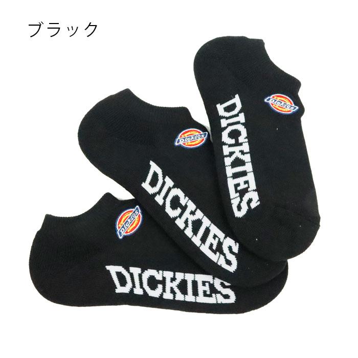 ディッキーズ 靴下 レディース くるぶし 3足 DICKIES スニーカーソックス ワンポイント ロゴ 刺繍 底パイル 23-25cmm 3Pソック｜gita｜03