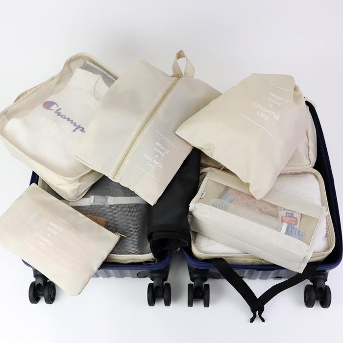 定番人気！ CMKSC SHOPトラベルポーチセット アレンジケース 旅行用便利グッズ スーツケースインナーバッグ 衣類圧縮袋 3色… 