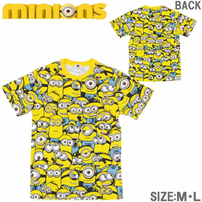 メール便 Tシャツ レディース 半袖 ぎっしり ミニオン Mサイズ Lサイズ Mnap247 Mnap248 Minions 怪盗グルー 大脱走 ミニオンズ ボブ カール Smp Zakka Green 通販 Yahoo ショッピング