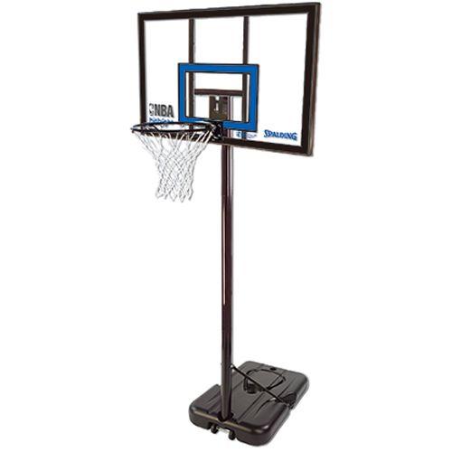 バスケットゴール 室内 屋外 バスケットボール ゴール ハイライト アクリル ポータブル 77455CN 家庭用 SPALDING NBA シュート練習最適!