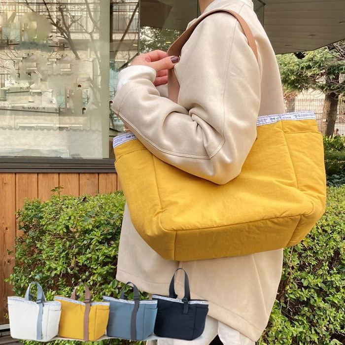 トートバッグ レディース 軽い 撥水 ナイロン Cuddly パラレルトート 通勤 通学 トート バッグ 鞄 肩掛け ランチバッグ 大容量 防水 軽 Tache Zakka Green 通販 Yahoo ショッピング