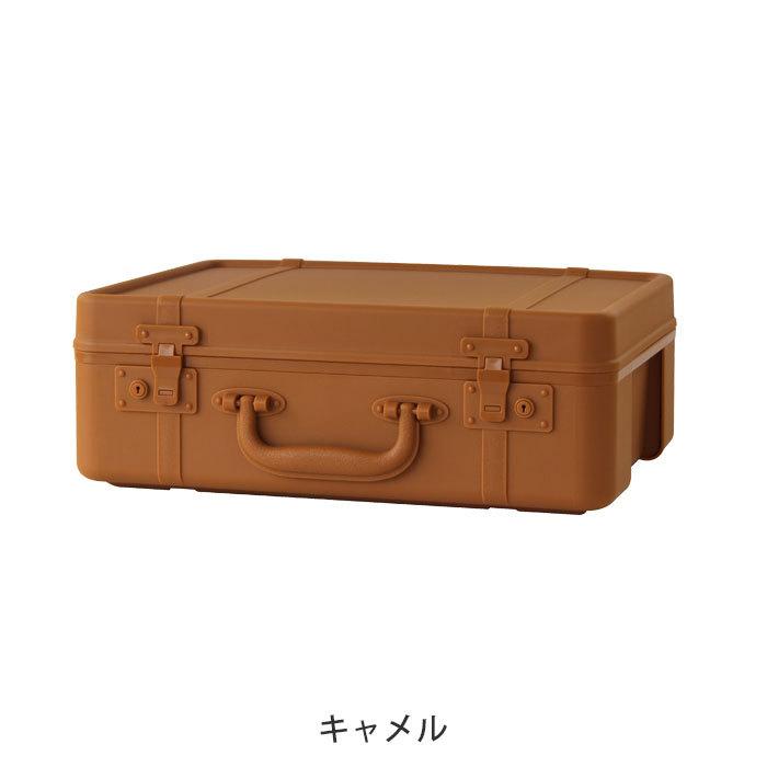 収納ボックス かわいい 収納 卓上収納 小物入れ TRUNKSTORY M トランクケース スタッキング マスクケース レターケース 道具箱 ベルト｜gita｜23