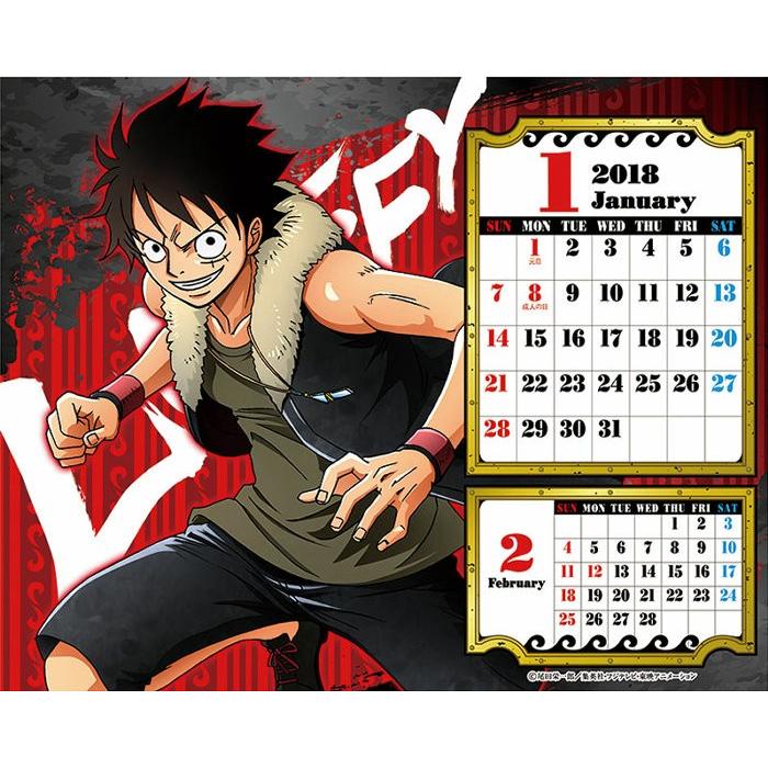 メール便 カレンダー 18 卓上 卓上カレンダー One Piece Calendar Wild ワンピース キャラクター アニメ マンガ 10月7日発売開始 予定 Tcl Zakka Green 通販 Yahoo ショッピング