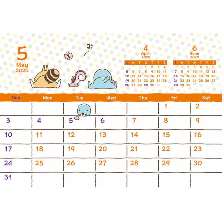 メール便 カレンダー 卓上 2020 アニメ ぼのぼの キャラクター 卓上カレンダー 2020年 Tcl20120 Zakka Green 通販 Yahoo ショッピング