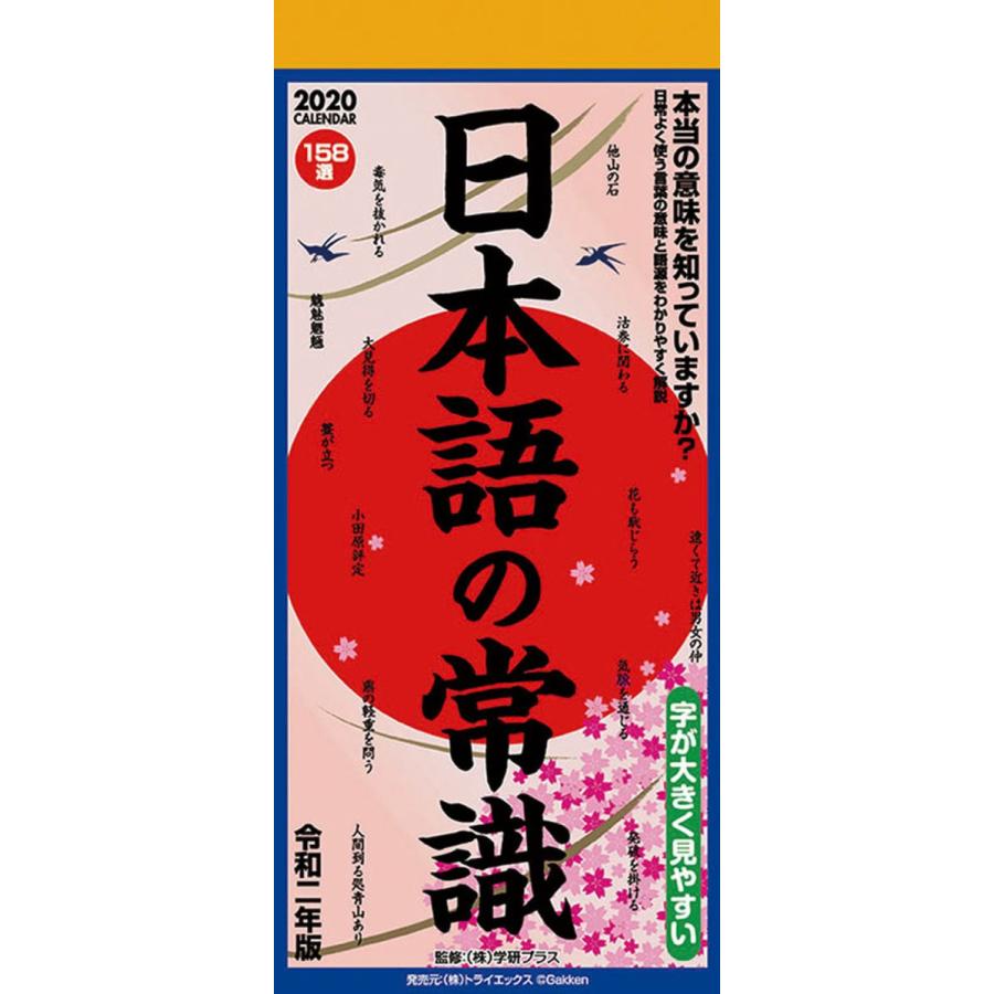 カレンダー 2020 壁掛け 日本語の常識 アート 実用 壁掛けカレンダー カレンダー2020年 Tcl20640 Zakka Green 通販 Yahoo ショッピング