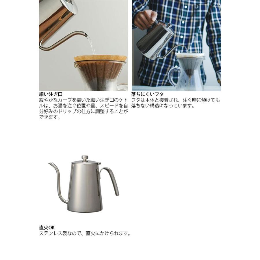 KINTO キントー SLOW COFFEE STYLE ケトル 900ml 27628 ステンレス ドリップケトル ステンレスケトル コーヒーケト｜gita｜03