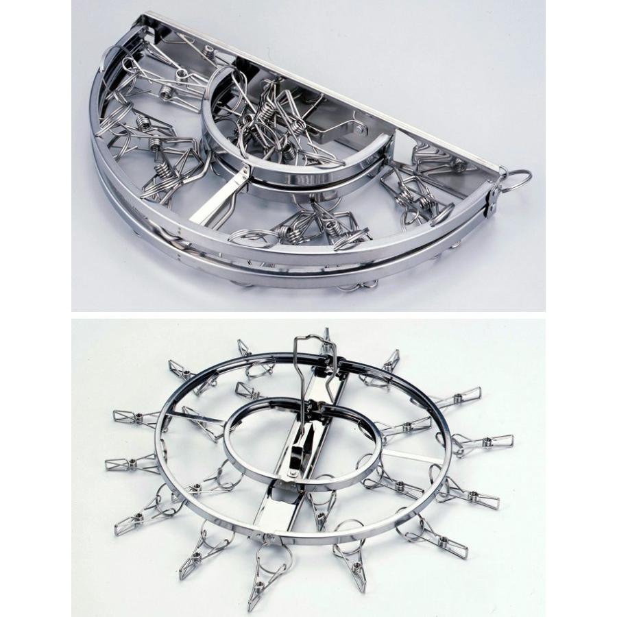 洗濯ハンガー 洗濯物干し ハンガー ステンレス からみにくい ステンレスハンガー 丸型 ピンチ 物干しハンガー ピンチハンガー 室内干し 部屋干し ランドリー Th Zakka Green 通販 Yahoo ショッピング