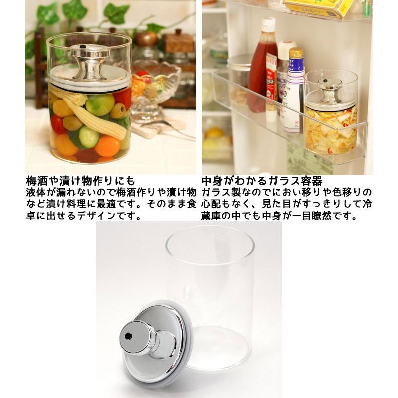 キャニスター ガラス 900ml エアリデューサースリム M 保存容器 密閉容器 ガラス保存容器 ガラスキャニスター 保存ビン 食品保存 ガラス容器 丸型 Th276601 Zakka Green 通販 Yahoo ショッピング