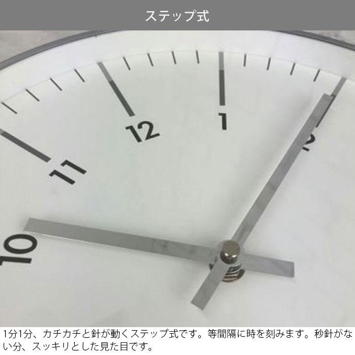 壁掛け 時計 北欧 アナログ 掛け時計 BLUEANT クラシッククロック ホワイト×シルバー かけ時計 掛時計 壁掛け時計 インテリア とけい ウ｜gita｜03