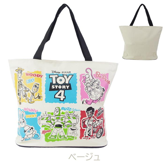 メール便 トートバッグ 大きめ 大容量 レディース キッズ ディズニー 9726 ファスナー付き お買い得品 9727 ウッディ トイストーリー エコバッグ バ