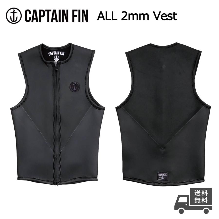CAPTAIN FIN 2mm SKIN VEST Black Wappen / キャプテンフィン