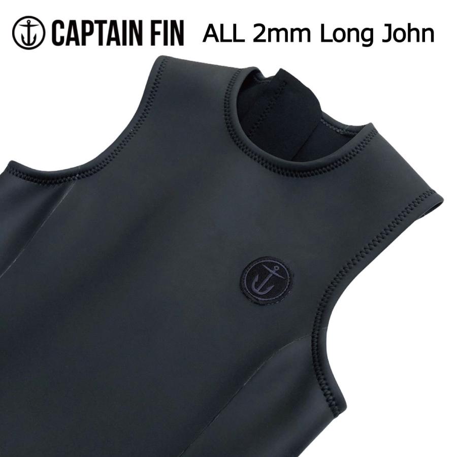 CAPTAIN FIN ALL 2mm Long John Black Wappen / キャプテンフィン ロングジョン メンズウェットスーツ /  メッシュスキン ジャージ