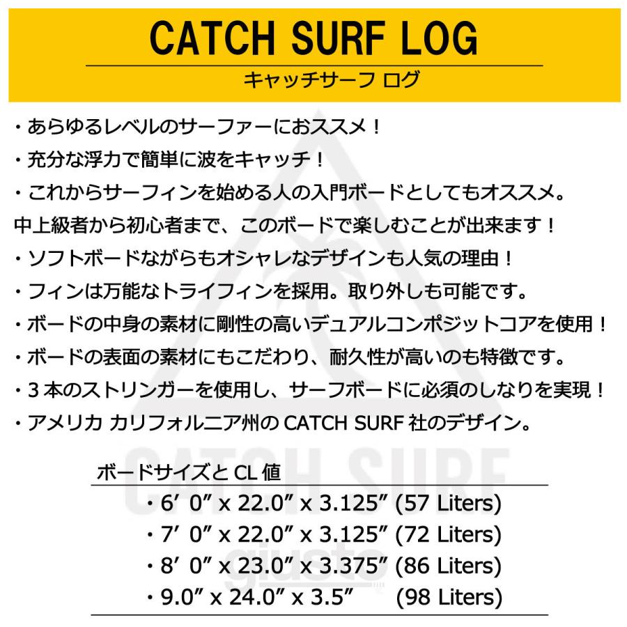 CATCH SURF / LOG 6'0 Tri fin Evan Rossell キャッチサーフ ログ