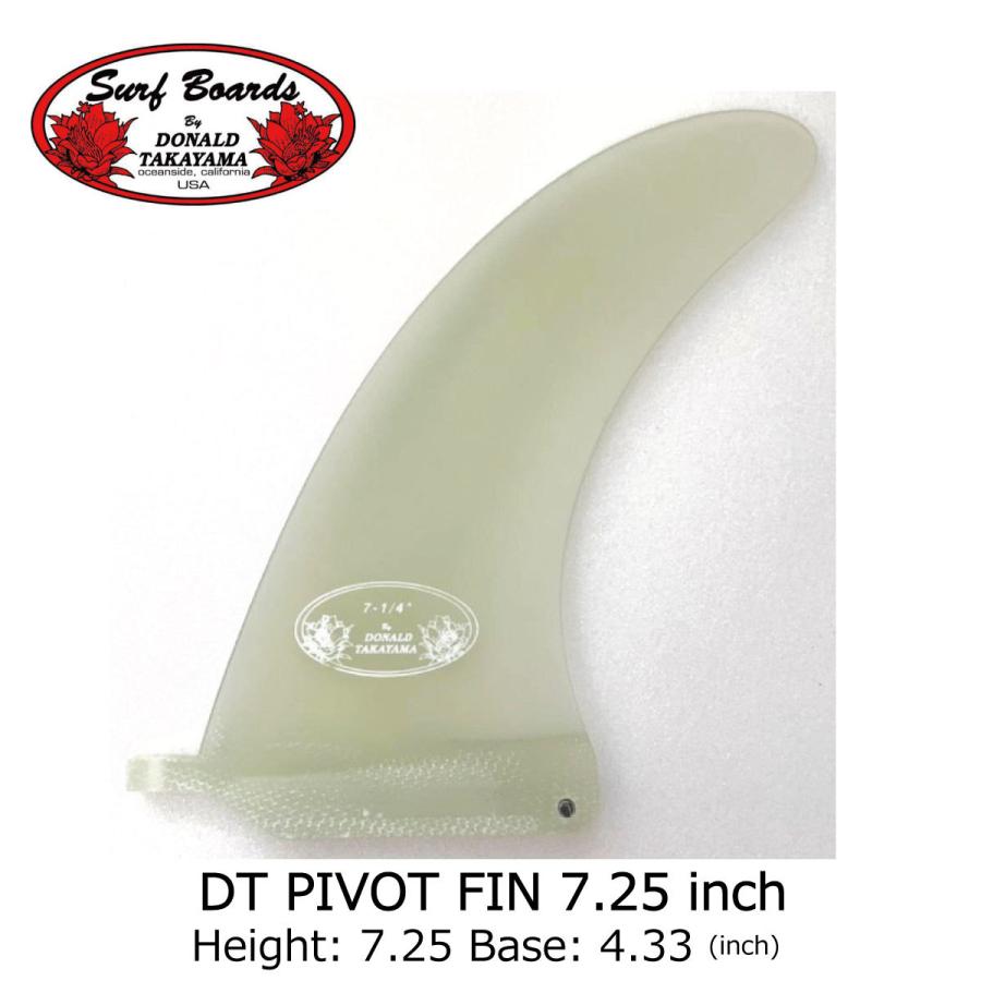 7、25インチ ドナルドタカヤマフィン ドナルドタカヤマ HPD DT PIVOT Fin 7.25 inch Clear Tint