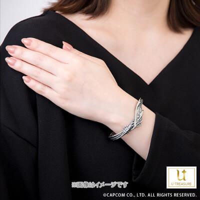 モンスターハンター グッズ バングル モンハン 火竜の腕輪 シルバー