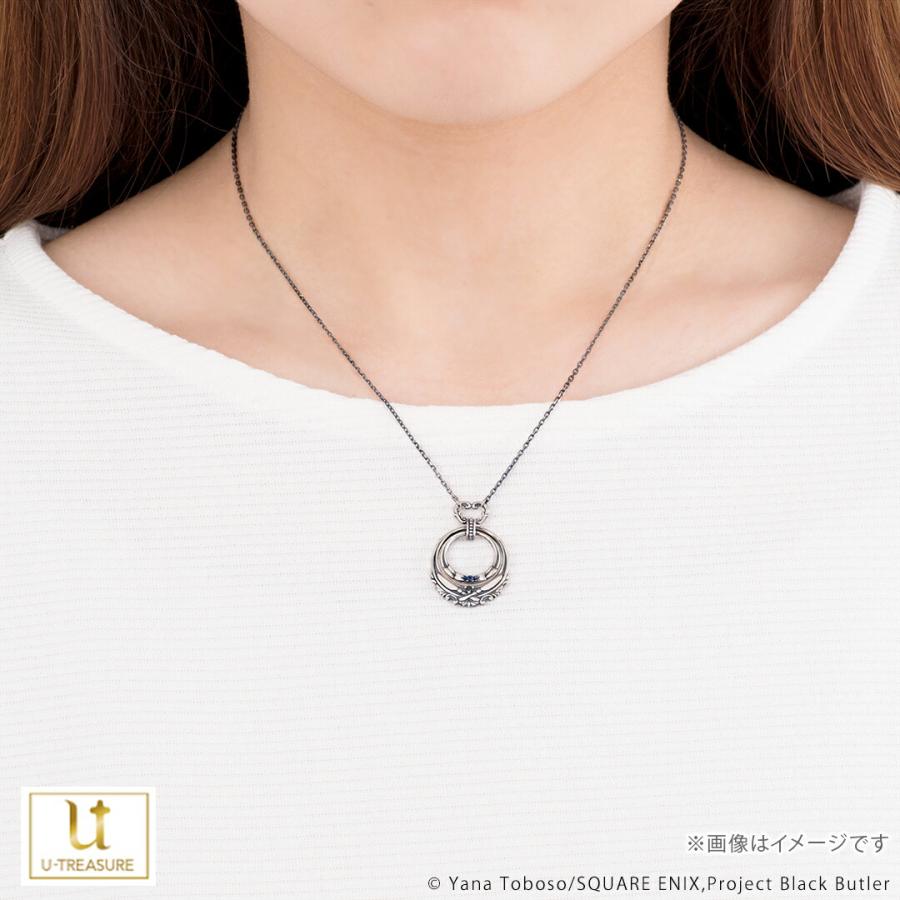 美品　黒執事 原画展 10周年 限定 ネックレス ブルー　青 希少 美品 黒執事 原画展 10周年 限定 ネックレス ブルー 青 希少