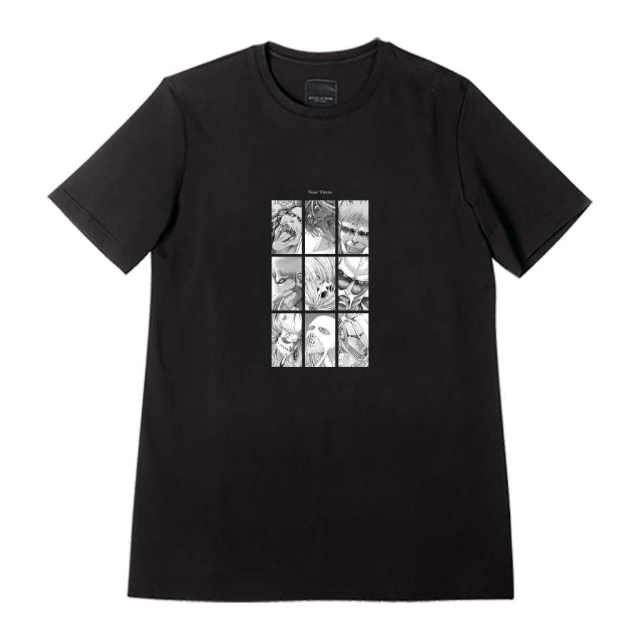 MAYLA マイラ 進撃の巨人 服 Tシャツ 半袖 大人 追憶の黒いT MAYLA マイラ 進撃の巨人 服 Tシャツ 半袖 大人 追憶の黒いT