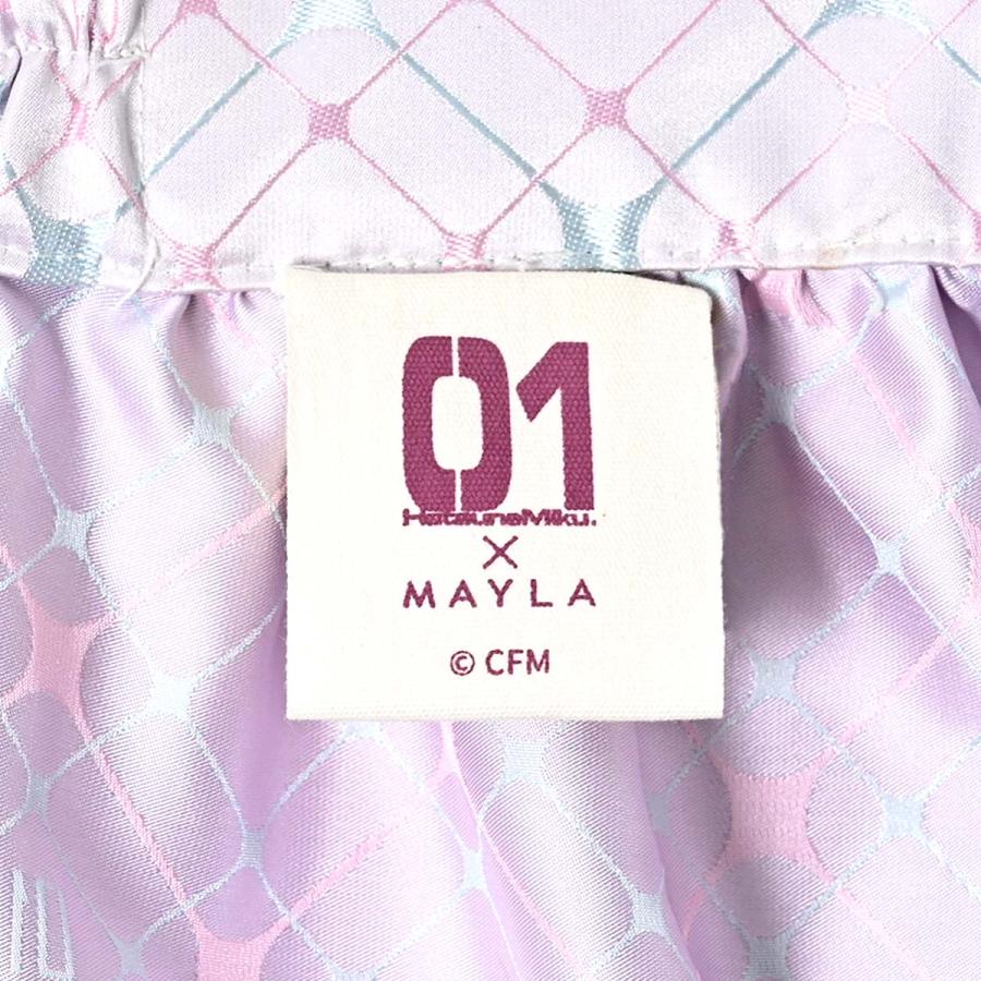 初音ミク アイコニック スカート 白 MAYLA マイラ 初音ミク グッズ 服 アイコニック スカート