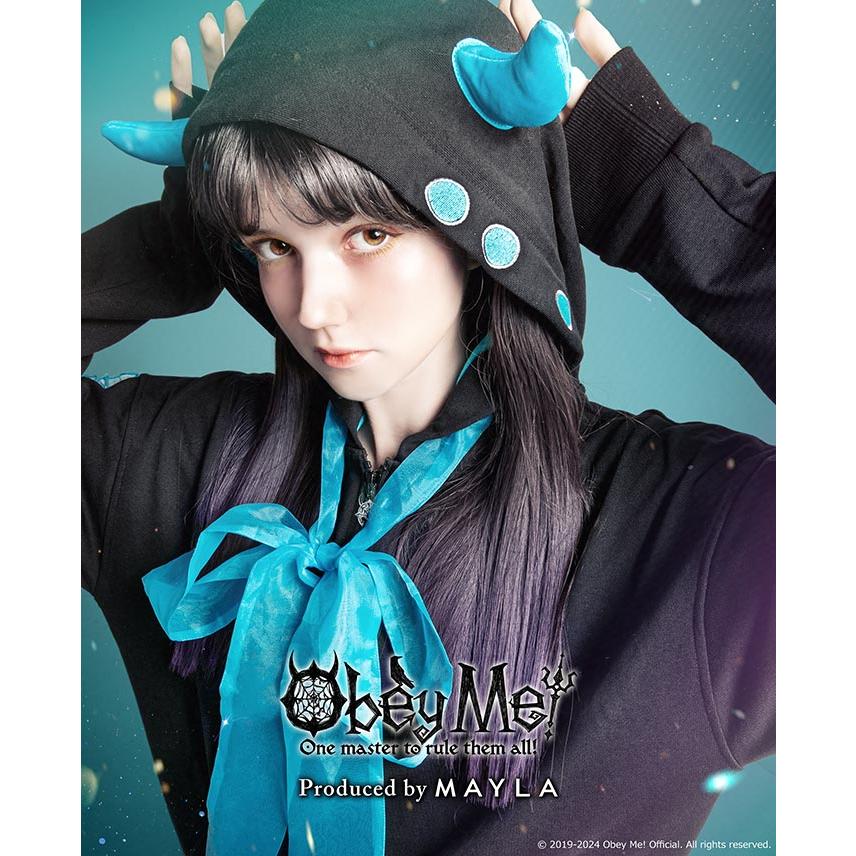 MAYLA マイラ Obey Me! おべいみー！ グッズ 服 オベイミー! アイコニック フーディ Leviathan レヴィアタン レディース 女性 正規品 新品 公式 Obey Me! 女性服 人気 ブランド プレゼント MAYLA（マイラ） Obey Me! おべいみー！ グッズ 服 オベイミー! アイ