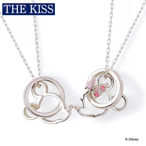 在庫一掃 ディズニー ミッキー ミニー ペアネックレス メンズ レディース ミッキーマウス ペアアクセサリー The Kiss ザキス ザキッス カップル プレゼント 当店人気の限定モデルが再々々入荷 Asesoriasliendoroa Cl