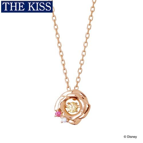 THE KISS ディズニー 美女と野獣 ネックレス アクセサリー ベル 薔薇