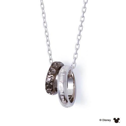 ディズニー ミッキー ネックレス メンズ 単品 ミッキーマウス アクセサリー THE KISS ザキス ザキッス カップル プレゼント 男性 誕生日 記念日_1