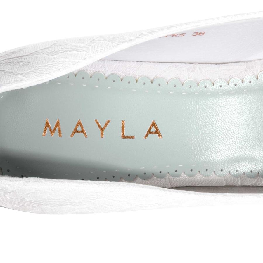 【値下げしました！】mayla classicヴィルフェルミーナ　ペールアクア MAYLA（マイラ） ウエディングシューズ ヴィルフェルミーナ トワ・エ