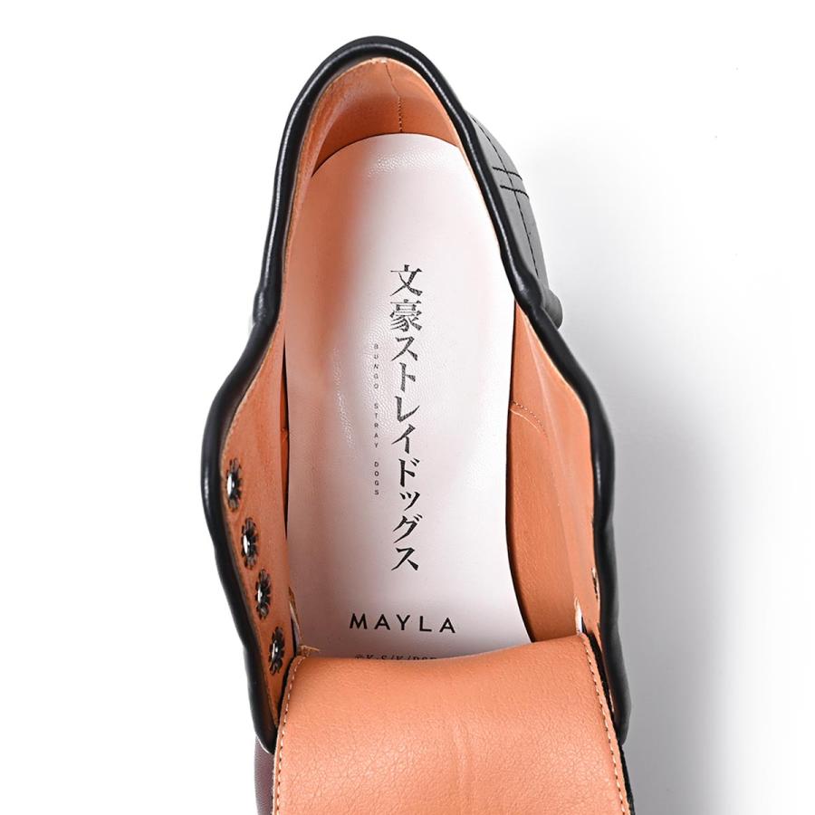 文豪ストレイドッグス シューズ ブーティ 中原中也 靴 マイラ MAYLA 文豪ストレイドッグス アイコニック シューズ オブジェ ブーティ- MAYLA
