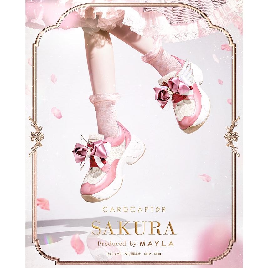 MAYLA マイラ カードキャプターさくら グッズ 靴 スニーカー アイコニック シューズオブジェ ドレス スニーカー エターナル・ガーリー レディース | MAYLA