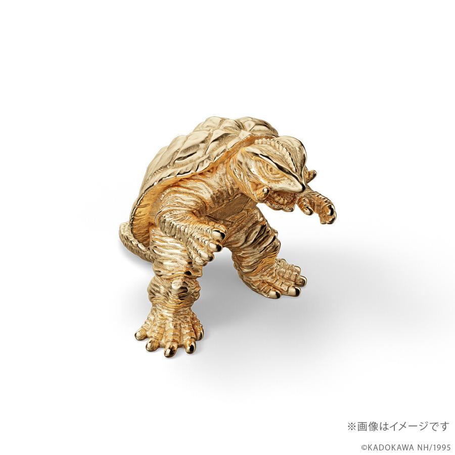 ガメラ グッズ フィギュア 100体限定 「ガメラ」（1995）ミニフィギュア ゴールドモデル K18イエローゴールド 世界限定商品 数量限定 公式の画像