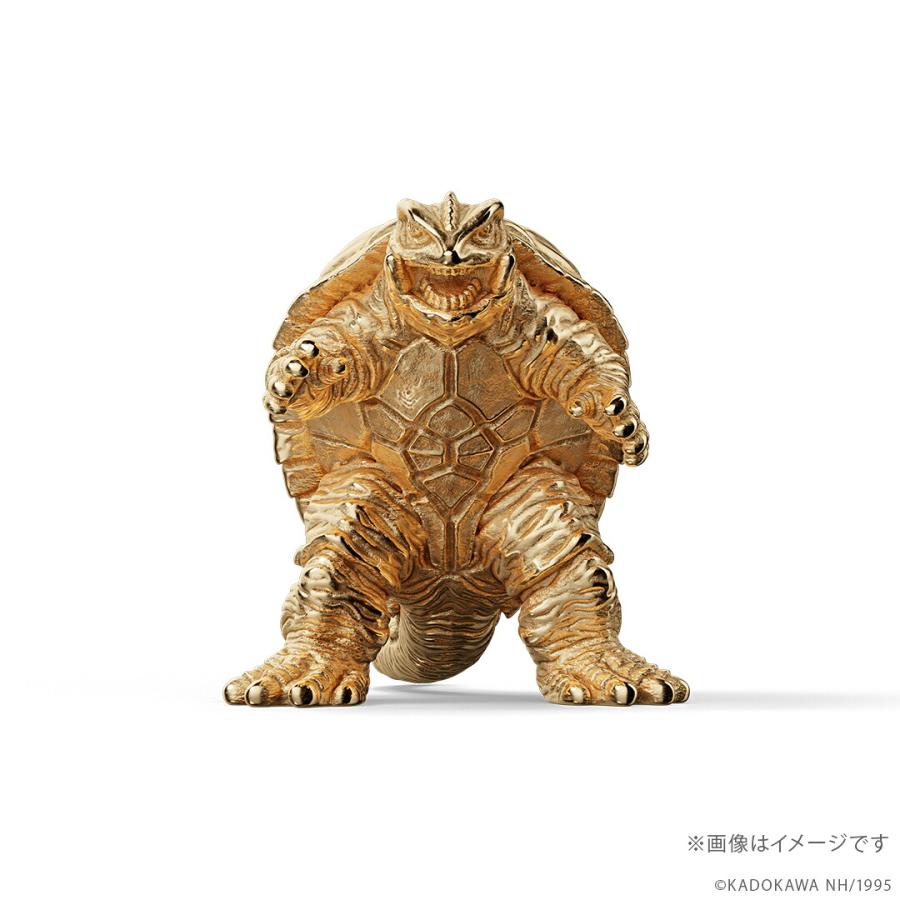 ガメラ グッズ フィギュア 100体限定 「ガメラ」（1995）ミニフィギュア ゴールドモデル K18イエローゴールド 世界限定商品 数量限定 公式の画像