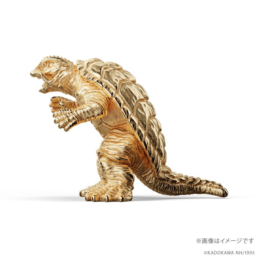 ガメラ グッズ フィギュア 100体限定 「ガメラ」（1995）ミニフィギュア ゴールドモデル K18イエローゴールド 世界限定商品 数量限定 公式の画像