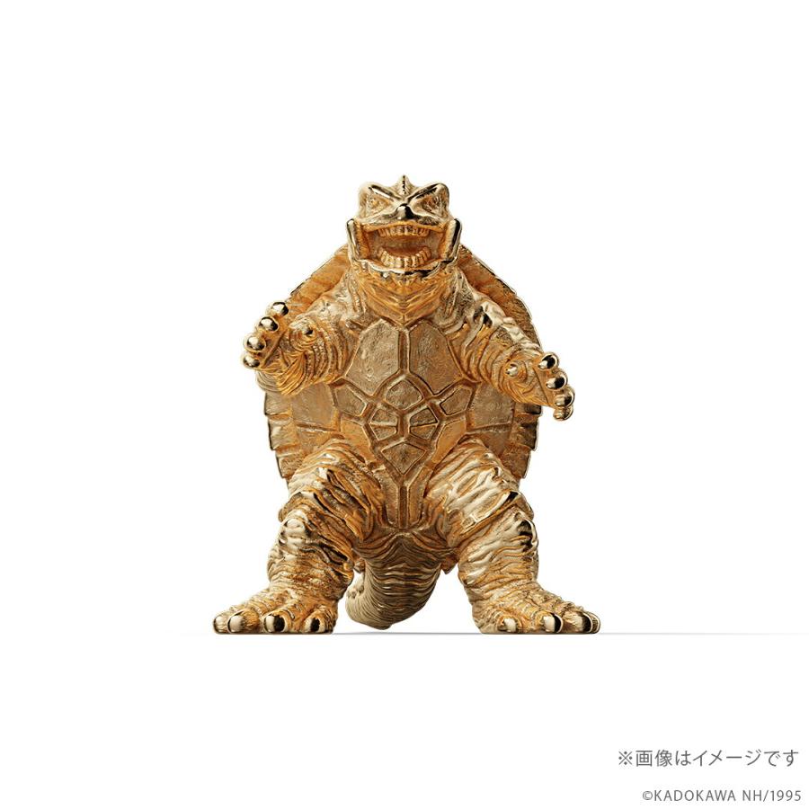 ガメラ グッズ フィギュア 100体限定 「ガメラ」（1995）ミニフィギュア ゴールドモデル K18イエローゴールド 世界限定商品 数量限定 公式の画像