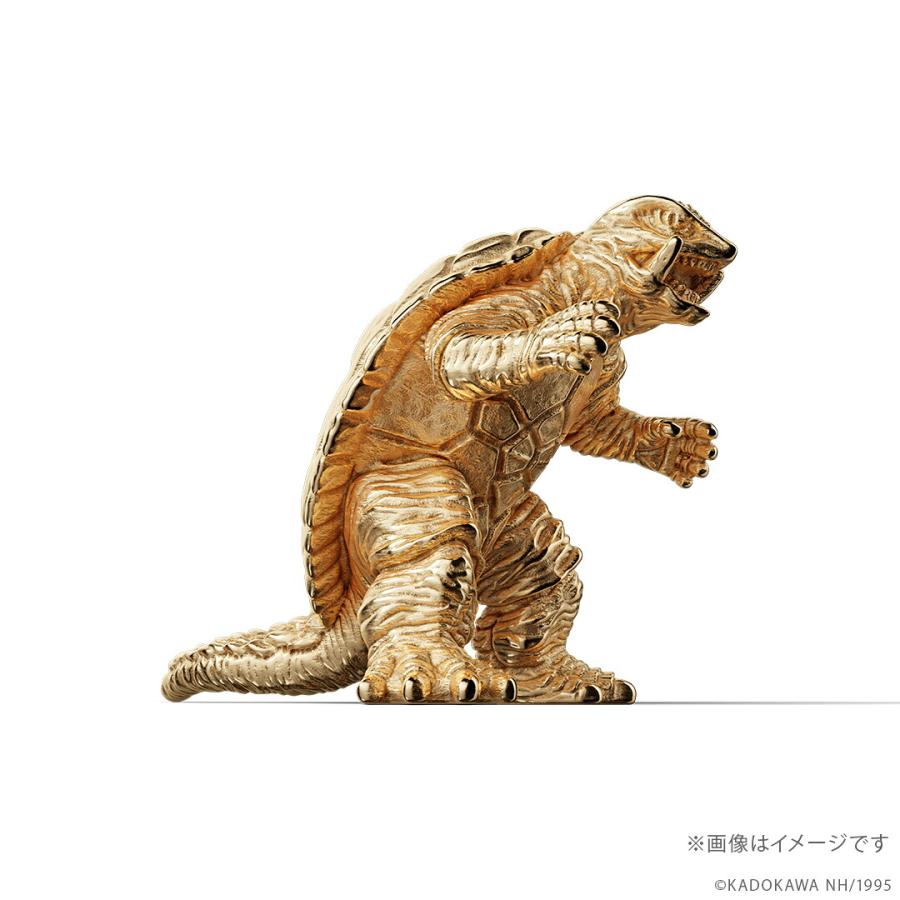 ガメラ グッズ フィギュア 100体限定 「ガメラ」（1995）ミニフィギュア ゴールドモデル K18イエローゴールド 世界限定商品 数量限定 公式の画像