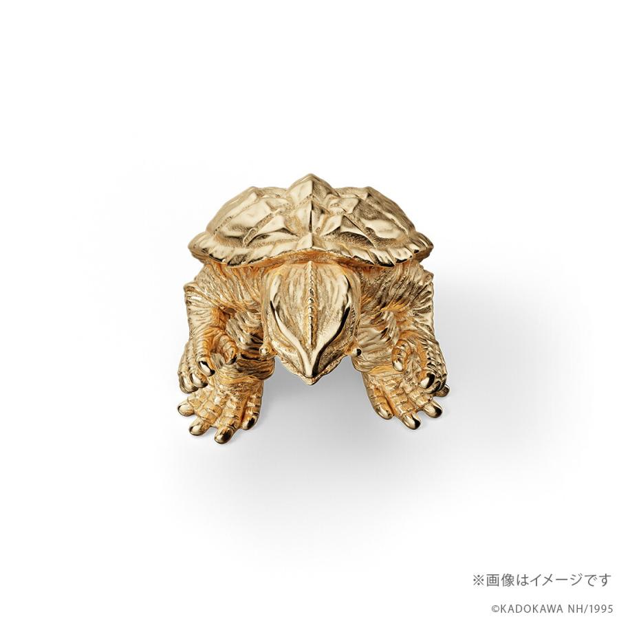 ガメラ グッズ フィギュア 100体限定 「ガメラ」（1995）ミニフィギュア ゴールドモデル K18イエローゴールド 世界限定商品 数量限定 公式の画像