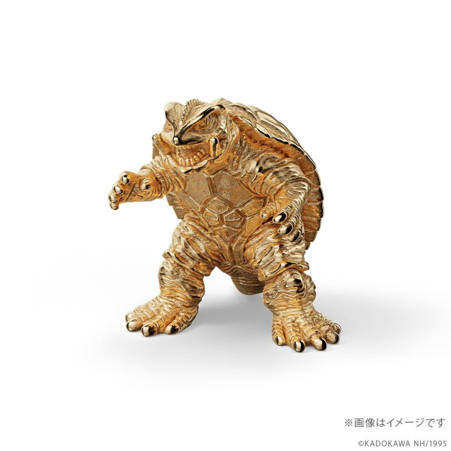 ガメラ グッズ フィギュア 100体限定 「ガメラ」（1995）ミニフィギュア ゴールドモデル K18イエローゴールド 世界限定商品 数量限定 公式の画像