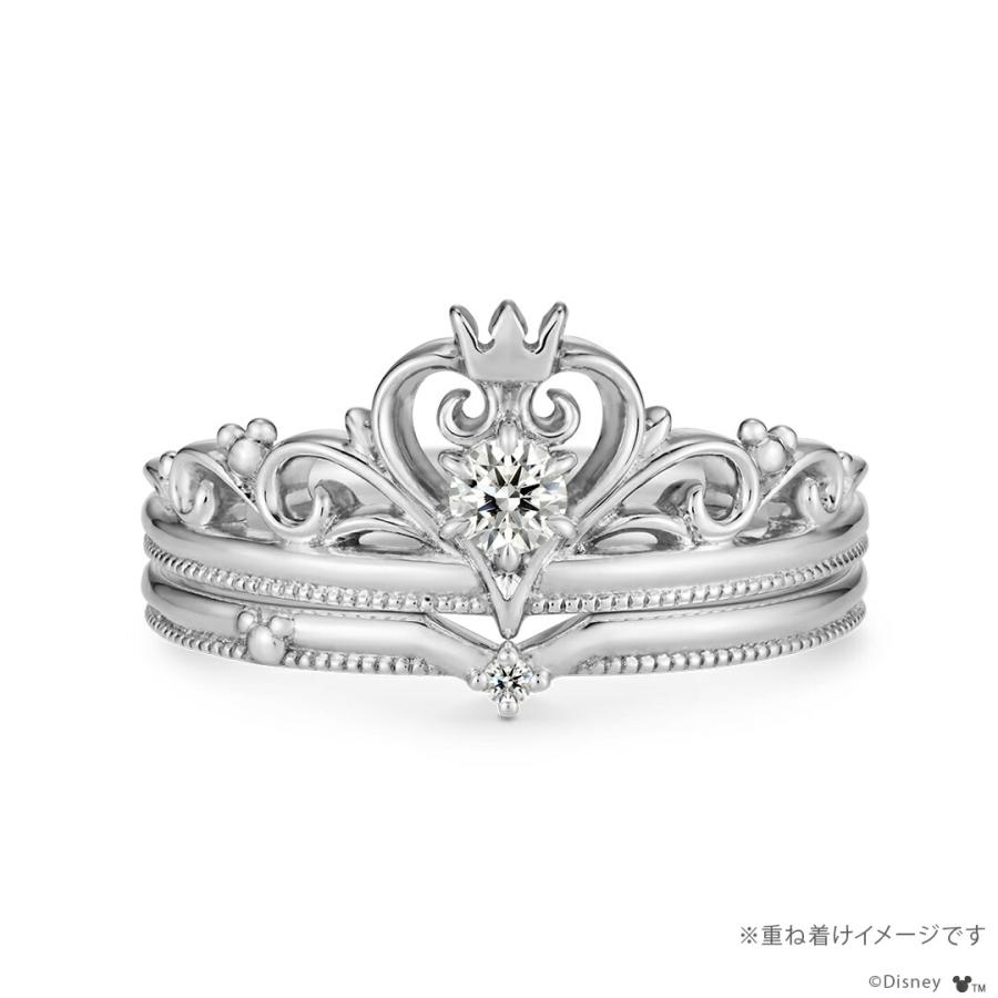 「キングダム ハーツ」 リング 指輪 / 幸運のマーク / リング with diamond プラチナ950 ユニセックス 男女兼用 メンズ 結婚指輪 マリッジリングの画像