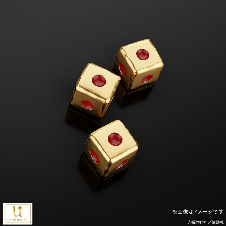 カイジ グッズ サイコロ ピンゾロ シルバー（イエローゴールド