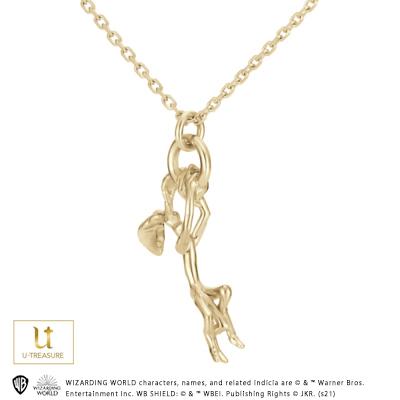 ファンタスティック・ビースト グッズ ネックレス Bowtruckle Necklace K18イエローゴールド 男女兼用 ユニセックス ファンタビ プレゼントの画像