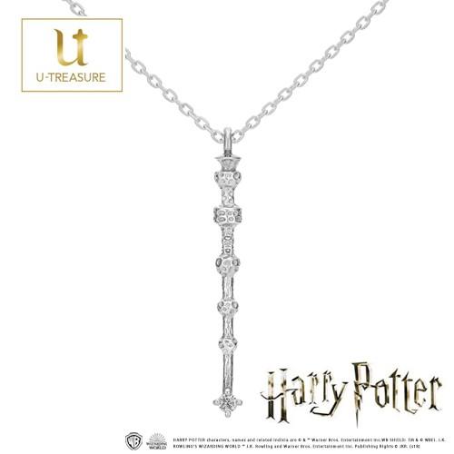 ハリー・ポッター グッズ ネックレス アクセサリー K18ホワイトゴールド ニワトコの杖 ハリー・ポッター プレゼント 送料無料 正規品の画像