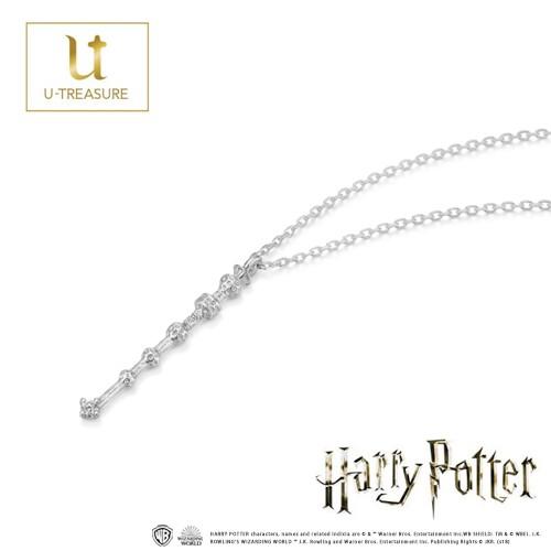 ハリー・ポッター グッズ ネックレス アクセサリー K18ホワイトゴールド ニワトコの杖 ハリー・ポッター プレゼント 送料無料 正規品の画像