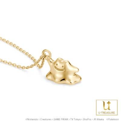 Pokemon（ポケモン） グッズ メタモン ネックレス K18イエローゴールド