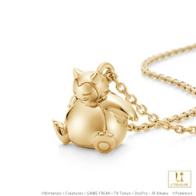 注目ショップ ブランドのギフト ジュエリー アクセサリー ペア 大人 男性 女性 メンズ レディース K18イエローゴールド ネックレス カビゴン グッズ ポケモン ネックレス Revuemusicaleoicrm Org