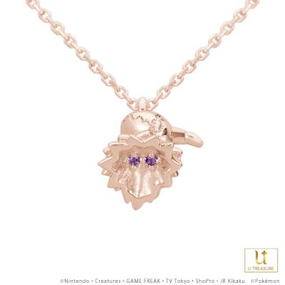 ポケモン グッズ ミミッキュ ネックレス K18ピンクゴールド ユニセックス 男女兼用 レディース メンズ アクセサリー プレゼント ユートレジャーの画像