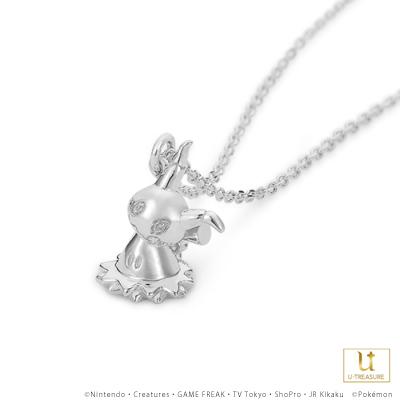 ポケモン グッズ ミミッキュ ネックレス プラチナ ユニセックス 男女兼用 レディース メンズ アクセサリー プレゼント ユートレジャーの画像