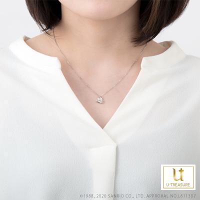 けろけろけろっぴ グッズ ネックレス けろけろけろっぴ ネックレス プラチナ アクセサリー サンリオ プレゼント アクセサリーの画像